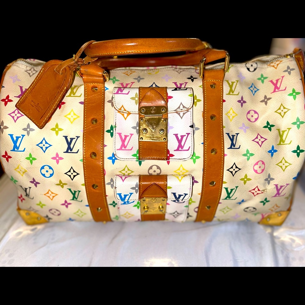 - 100% AUTHENTIC LOUIS VUITTON 45 MULTI COLOR DUFFLE